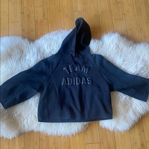 Team Adidas Cropped Hoodie